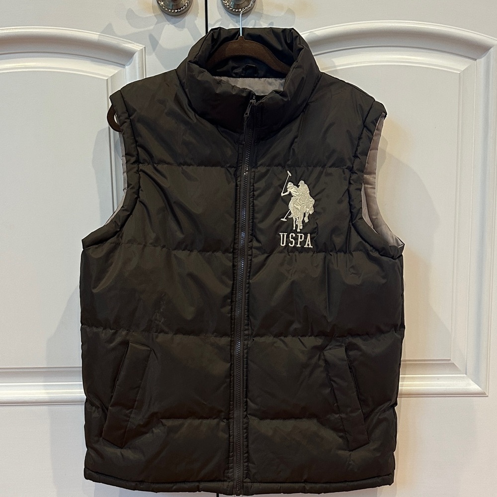 Brown USPA Puffer Vest